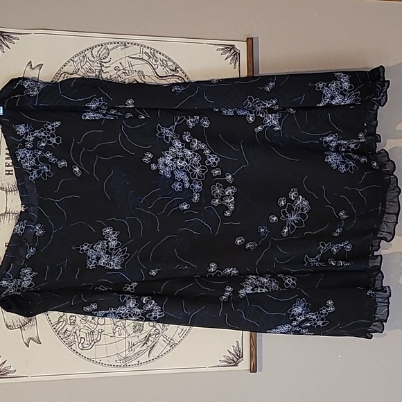 Sag Harbor Dresses & Skirts - Sheer floral skirt